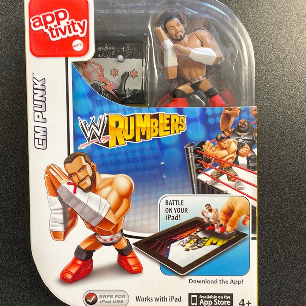 NEW MATTEL APPTIVITY WW RUMBLERS CM PUNK iPad App Game